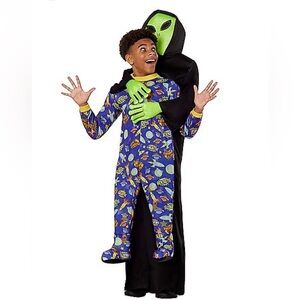 Spirit Halloween Close Encounter Inflatable Alien Abduction Costume Unisex Kids.